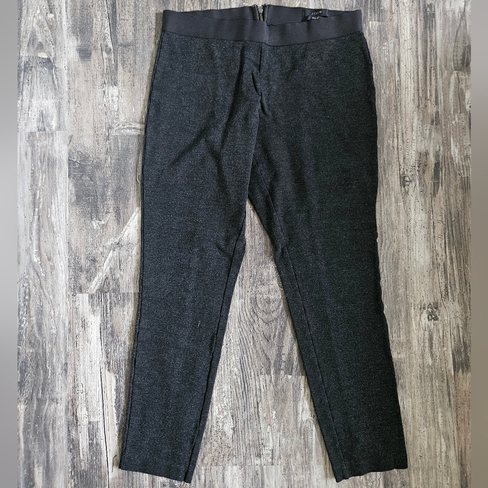 J. Crew Pixie Dark Gray and Black Cropped Pants, Size 8S